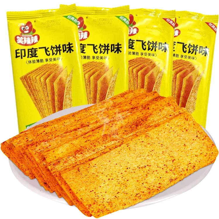 笑辣辣  印度飞饼辣条大辣片  14g*1袋 14 克