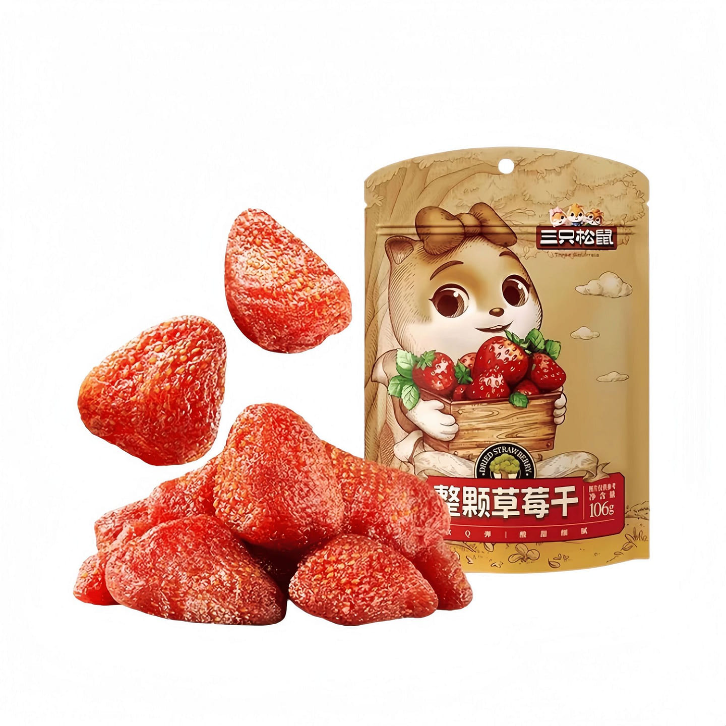 Dried Strawberry Candied Fruit 106g 106 g