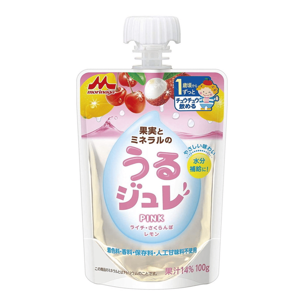 Morinaga Fruit and Mineral Jelly PINK 100g 100 g