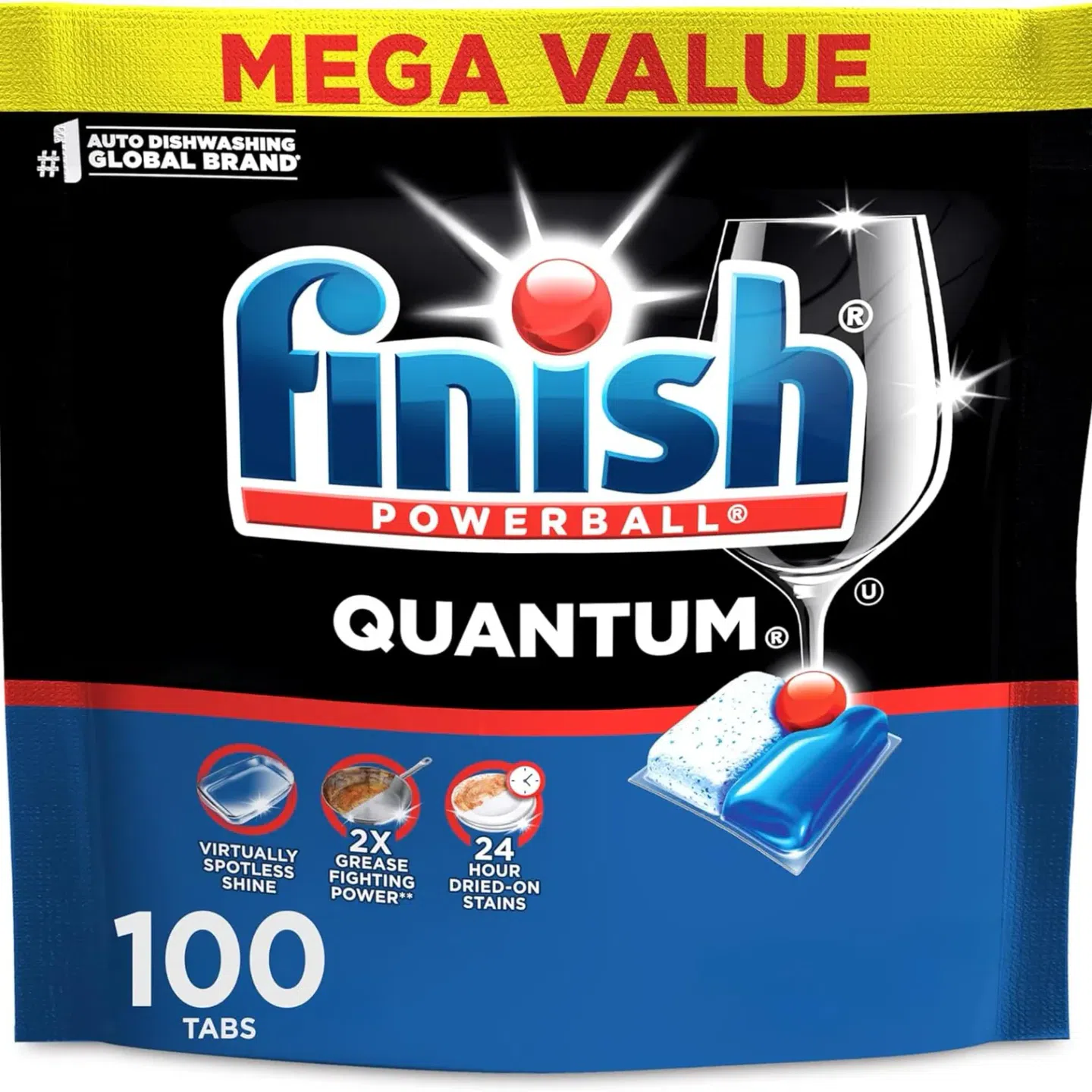 Dishwasher Pods No Pre-Rinse Grease Stain Remover 1 box