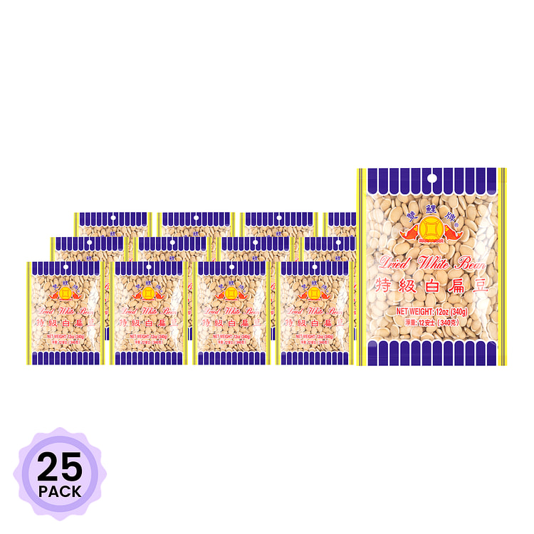 双鲤牌 特级白扁豆 12 盎司*25 包
