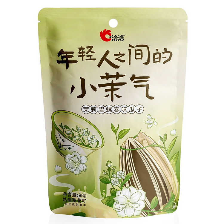 洽洽茉莉碧螺春味瓜子98g休闲零食葵花籽年货炒货 98 克