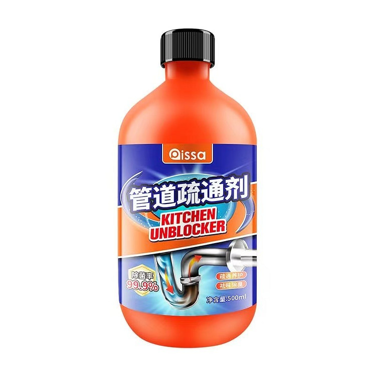 Pissa管道疏通剂强力溶解下水道马桶厕所堵塞除臭 500 毫升