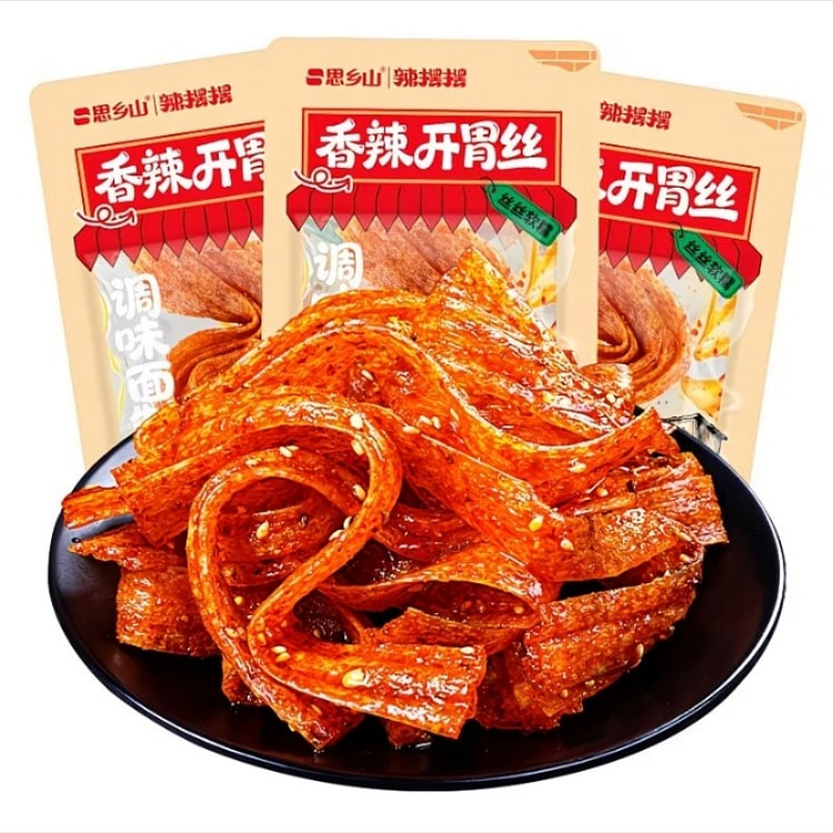 思乡山香辣开胃丝辣条20g*5包怀旧零食 100 克