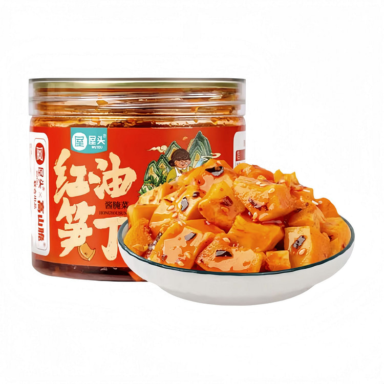 屋头 红油笋丁麻辣鲜香下饭菜  210g*1瓶 210 克