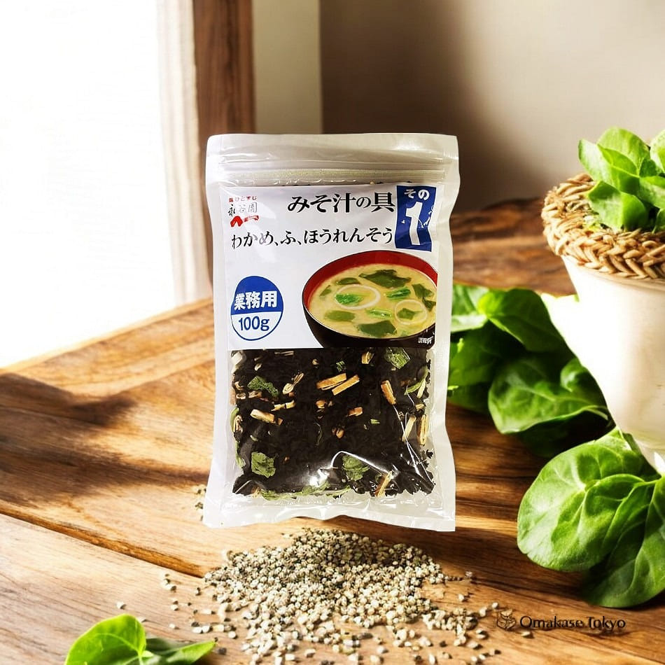 Nagatanien Miso Soup (Wakame, Fu, Spinach) 120 g