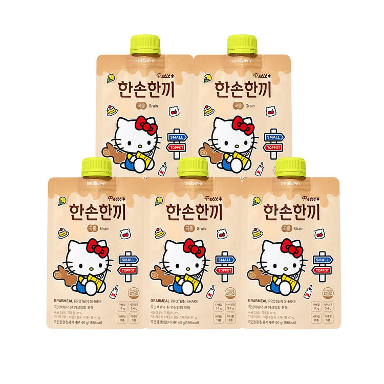 Sanrio Collaboration Protein Shake Grain Flavor 5 each