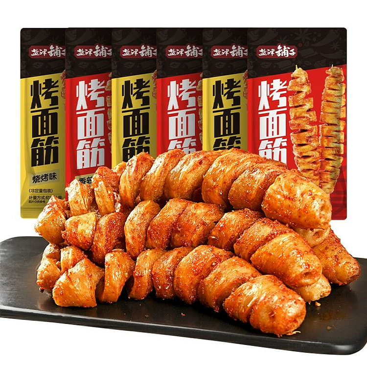 盐津铺子香辣味烤面筋串辣味条