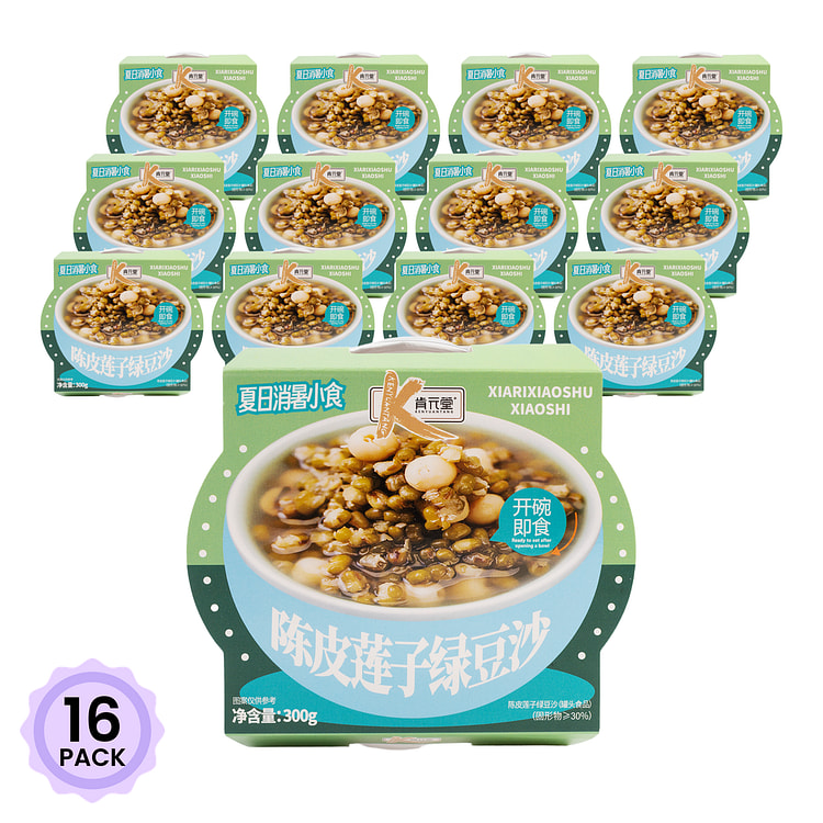Mung Bean Soup with Dried Tangerine Peel and Lotus Seeds 300 g*16 pack
