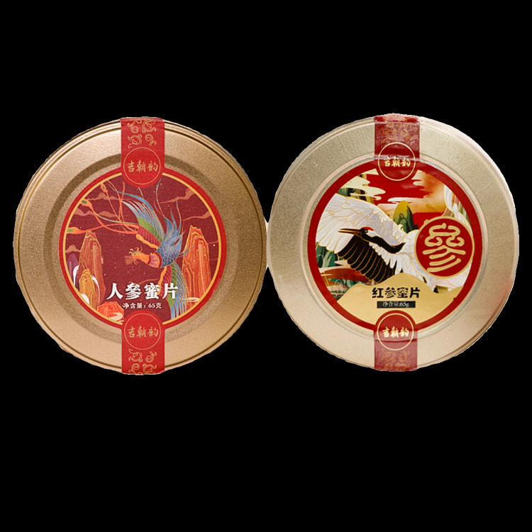 东北三宝吉林特产即食泡水无添加长白山蜂蜜红参蜜片50g*1盒