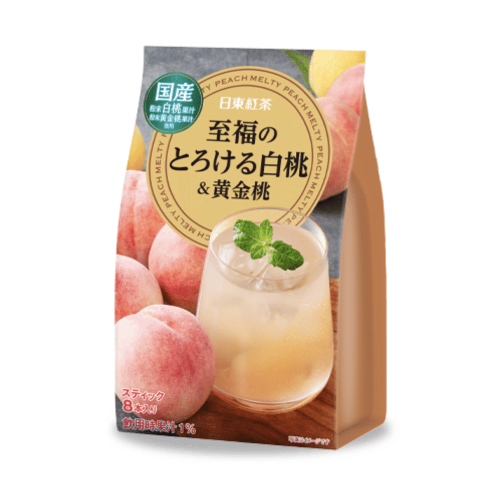 NITTOU BLACK TEA Peach Flavor Drink Powder 88g 8 sticks 1 each