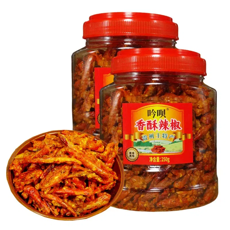 Yinbei Crispy Spicy Chili 250g*1 Bottle 250 g