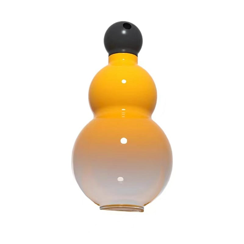 Portable Gourd Portable EDC Kettle Chinese Style Give Gifts-Yellow 1 count
