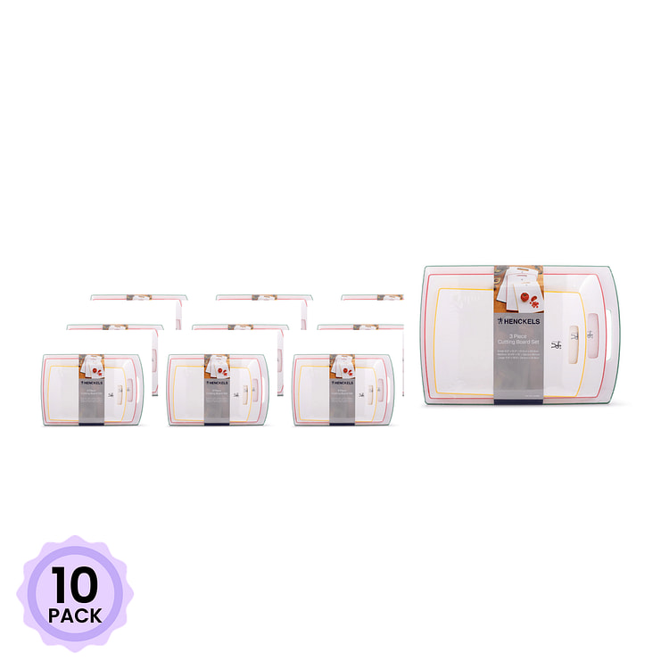 Henckels 砧板三件套(绿色,红色,黄色) 1 份*10 包