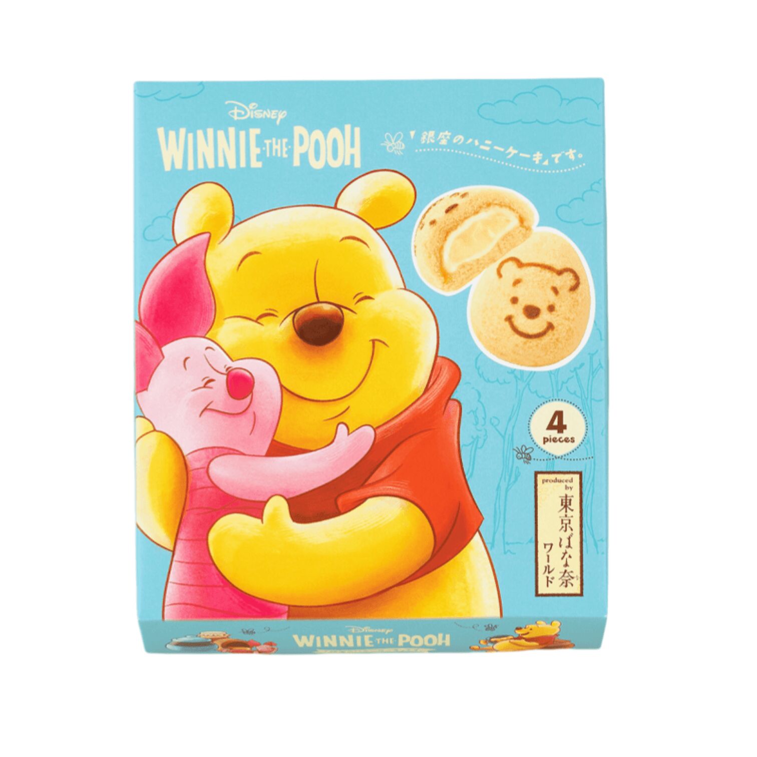 TOKYO BANANA Winnie Pooh Honey Banana Cake 4pcs 1 box