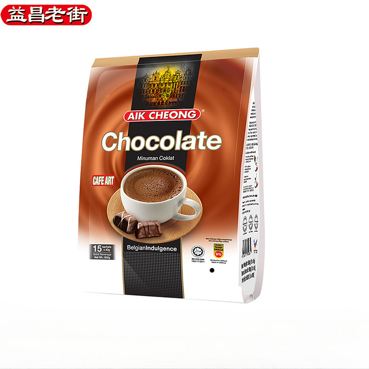 益昌老街巧克力速溶奶茶粉600g/袋