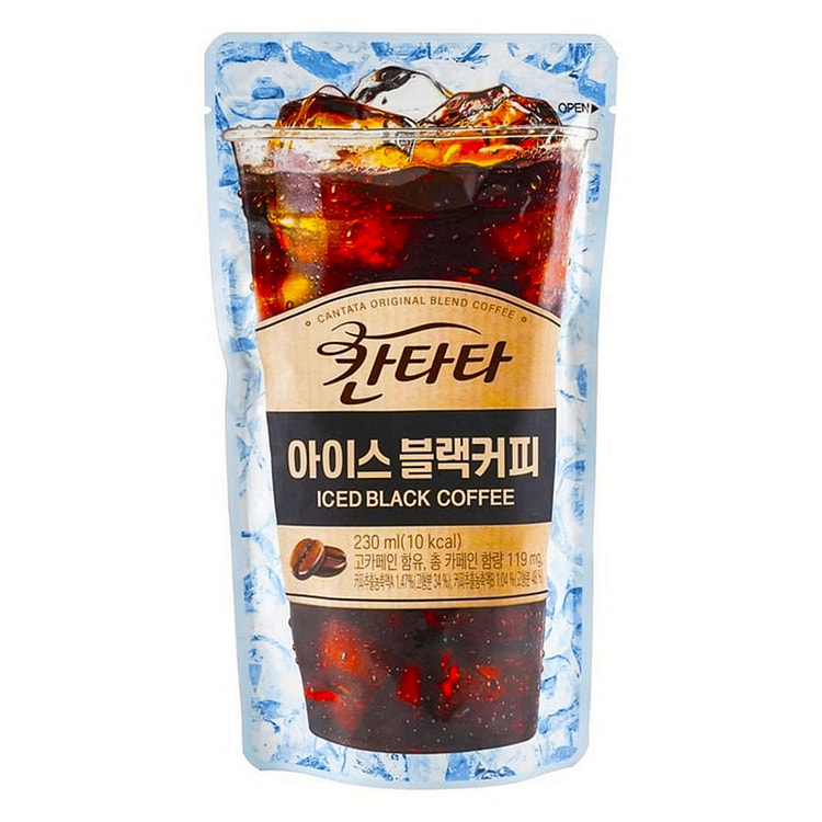 LOTTE Cantata Iced Black Coffee 230 mL 1 each