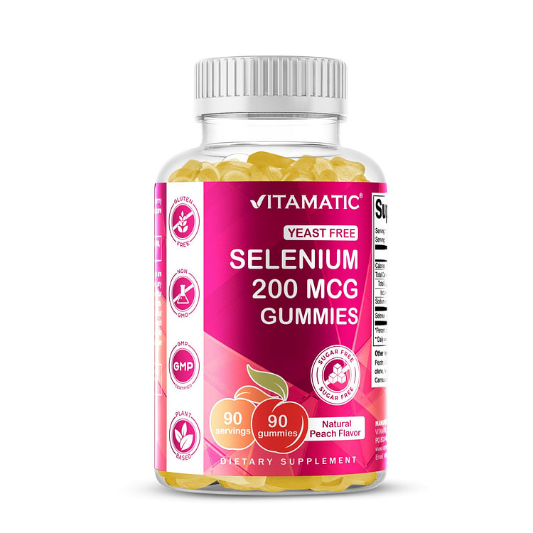 Sugar Free Yeast Free Selenium 200 mcg - 90Gummies