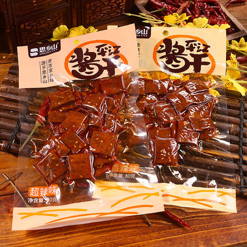 Spicy Dried Tofu Mild Spicy Pingjiang Sauce Tofu 80 g
