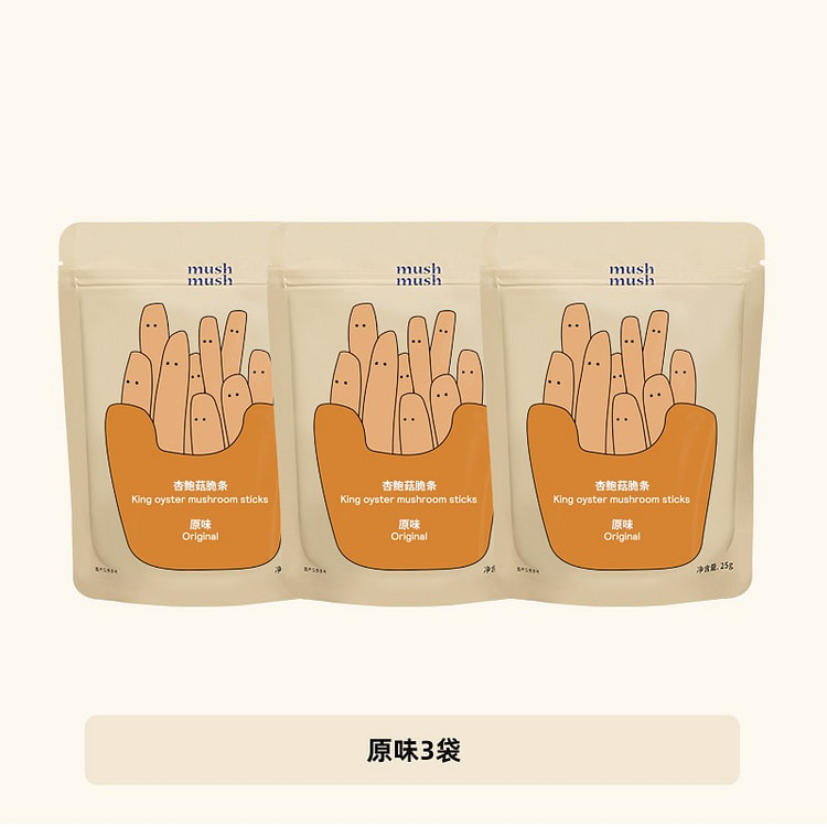mushmush·原味杏鲍菇脆条75g 75 克