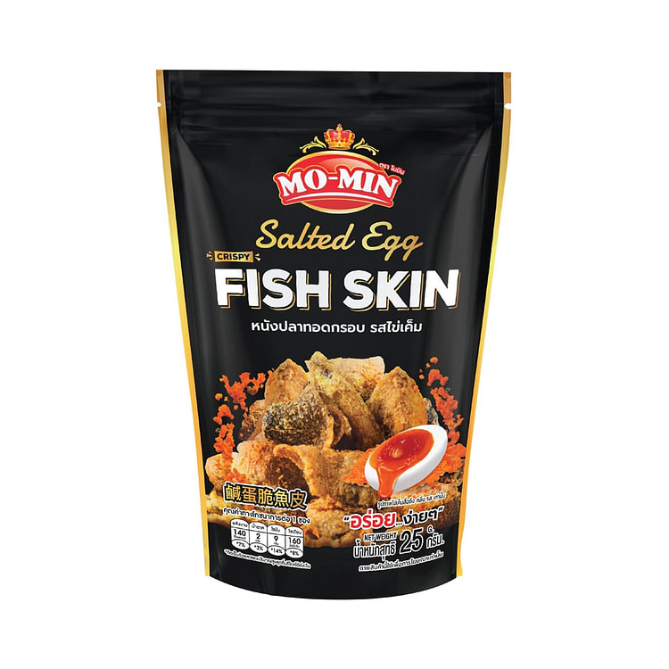 Mo-Min 香脆魚皮 - 鹹蛋味 25g 1 份