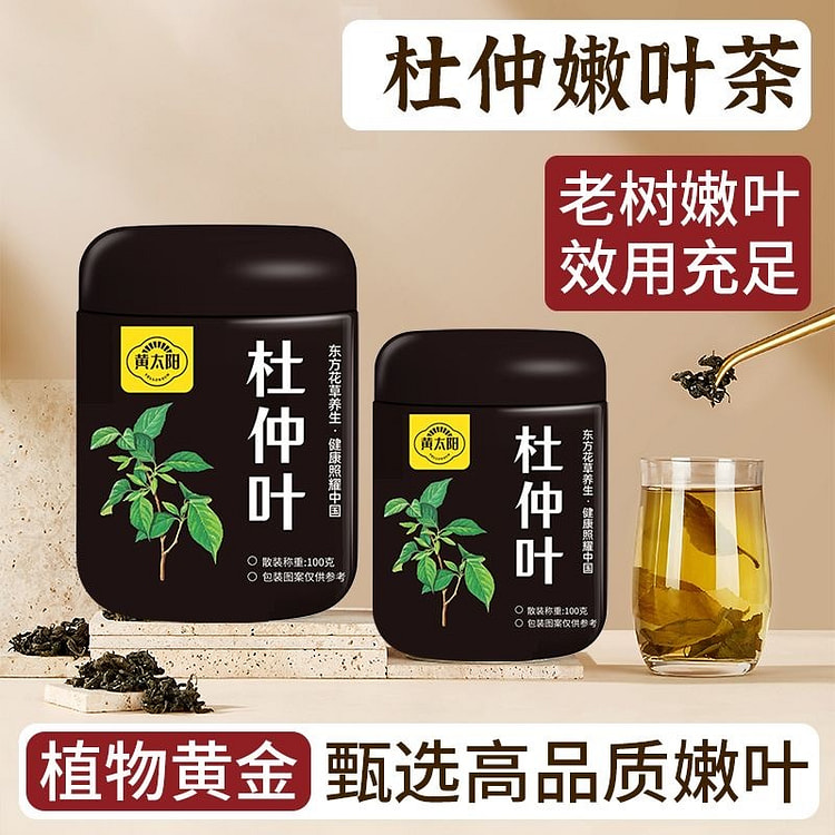 黄太阳杜仲叶 正宗杜仲茶嫩叶嫩芽1罐