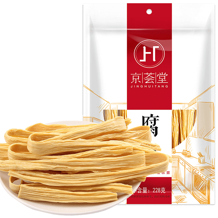 京荟堂精品腐竹干货黄豆腐228g/袋