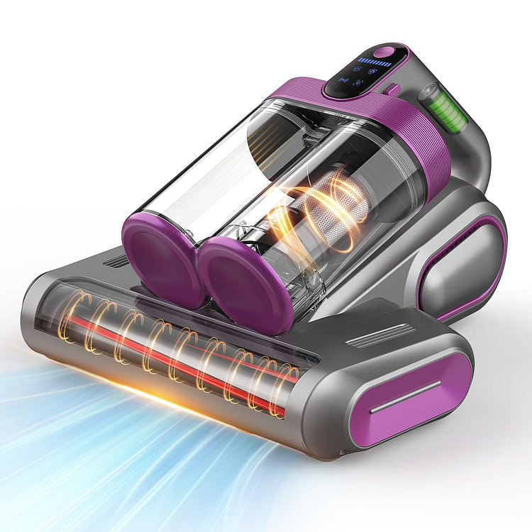 床垫吸尘器 无线尘螨吸尘器带紫外线灯 用于床、沙发 1 份