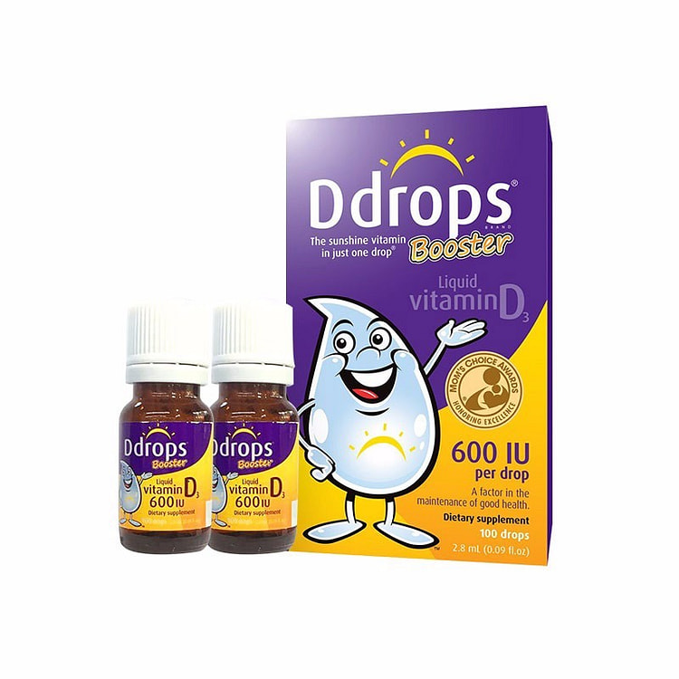 Ddrops Preschool Pure Vitamin D3 Droplet 100 Drops Purple Version 2.8ml