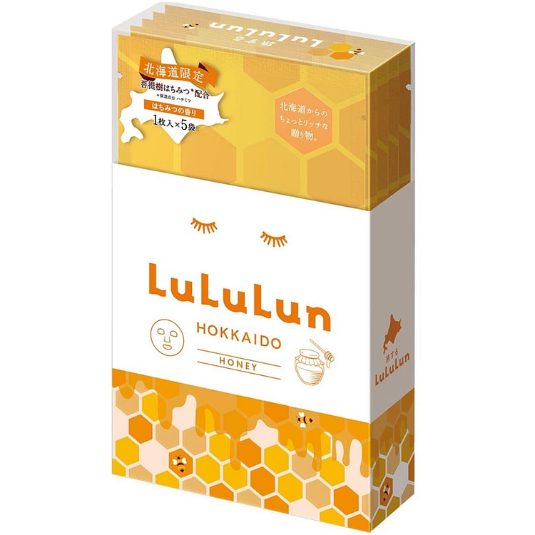 Lululun Honey Mask Hokkaido 5pcs 1 each