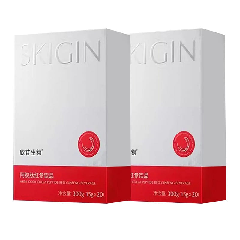 Donkey-hide gelatin peptide and red ginseng drink 2 pack