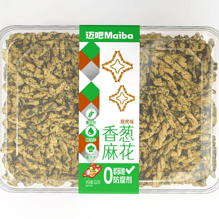 迈吧 香葱麻花烧烤味【早餐零食】脆脆零食小吃