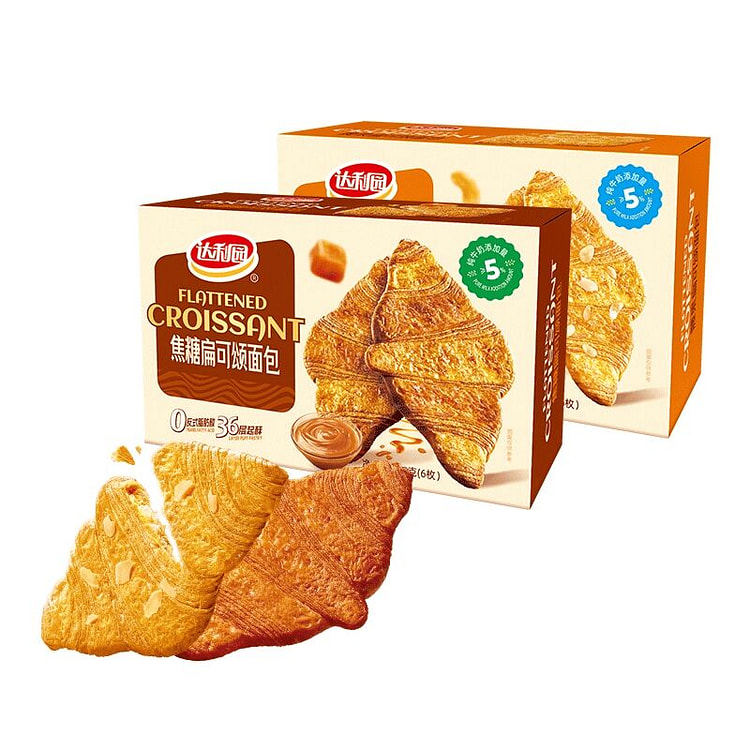 Daliyuan Caramel Flat Croissant Bread 108g 108 g
