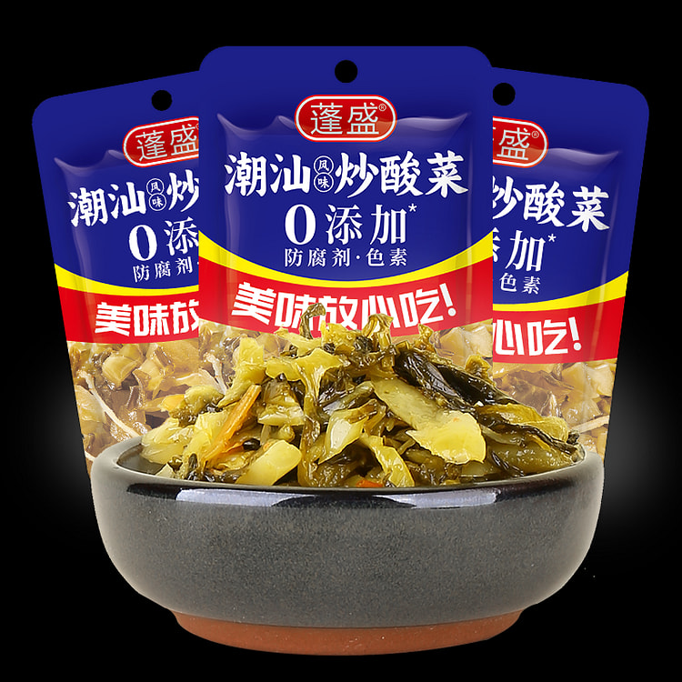 蓬盛正宗潮汕炒酸菜 酸菜鱼下饭菜 原味3袋