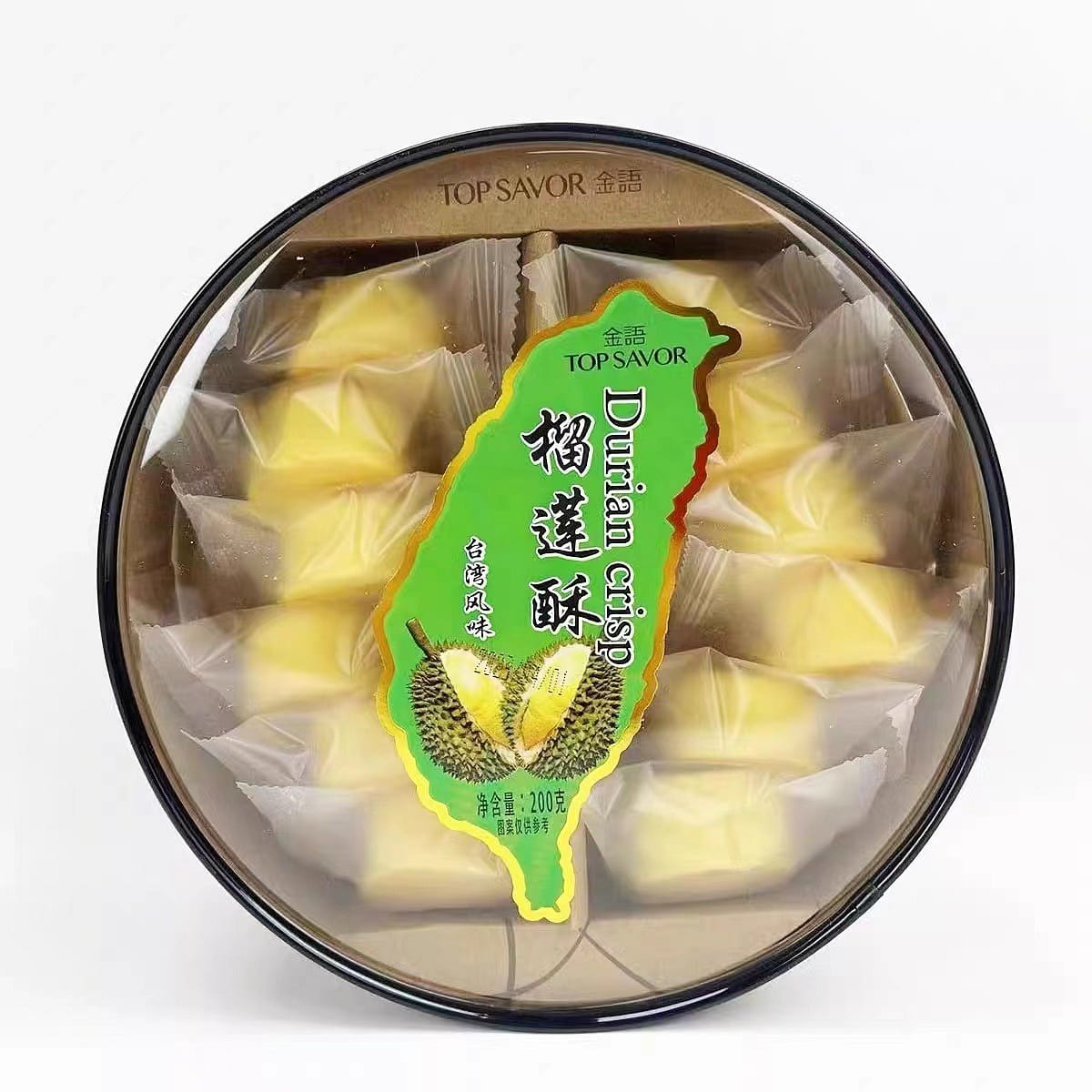 Fujian Specialties,Durian crisp,12pcs/box,3 Flavors,Traditional Confectionery 200 g