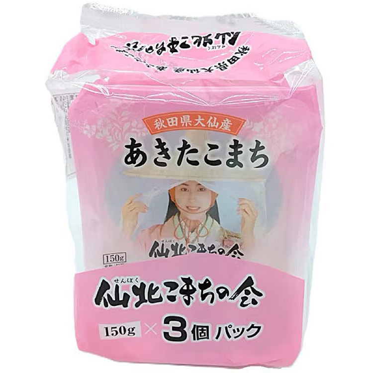Senboku Akitakomachi Cooked Rice 150g x 3 Packs 1 each