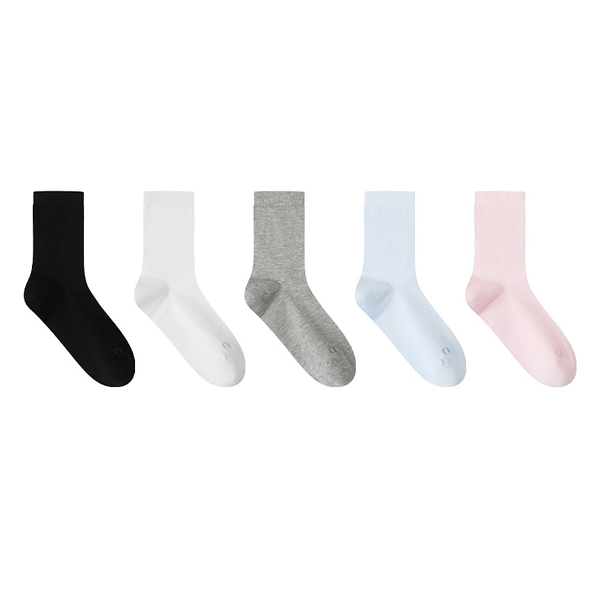 UbrasCotton Breathable Women’s Mid length Socks (Five Pair) – Group 10- One Size 100 g