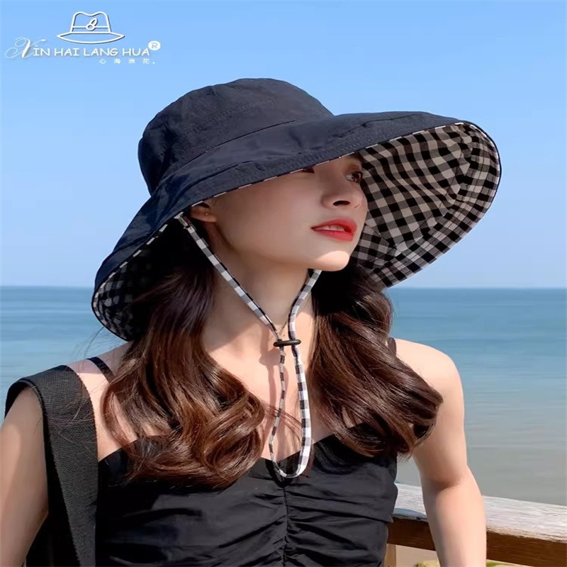 Double-checkered fishermen's cap 1 piece 1 each - Weee!
