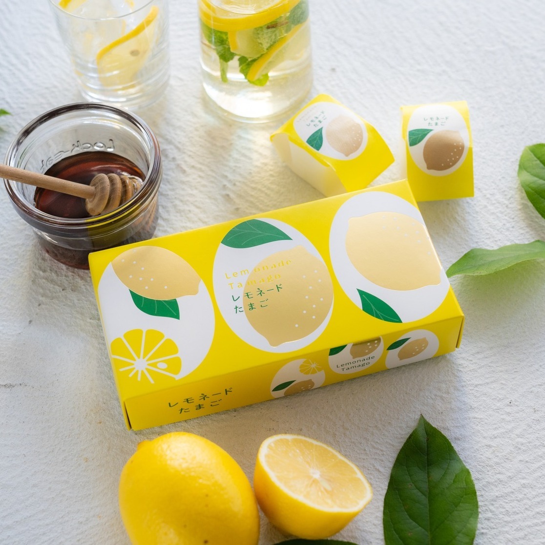 GINZA TAMAYA Tokyo Tamago remon Egg 4 pcs 1 box