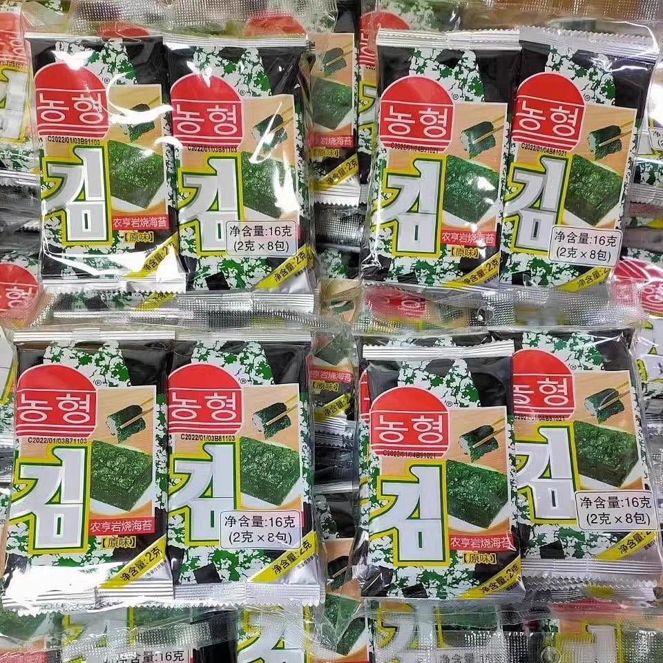 2 packs of 16g Nong Heng Rock braised Korean seaweed 32 g
