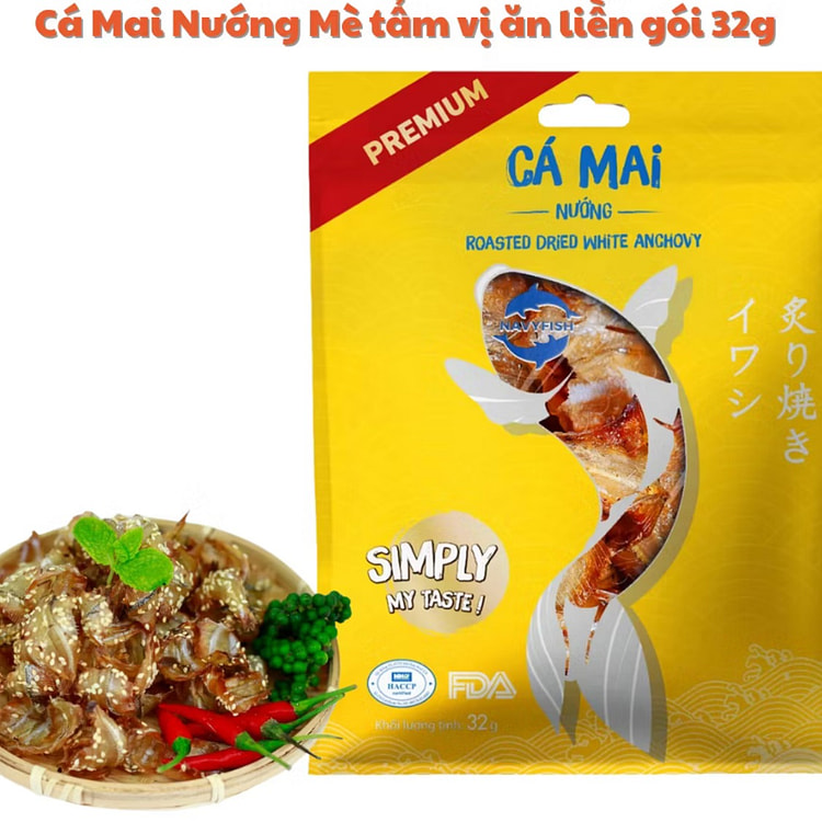 NavyFish 芝麻烤鱼干 32GR