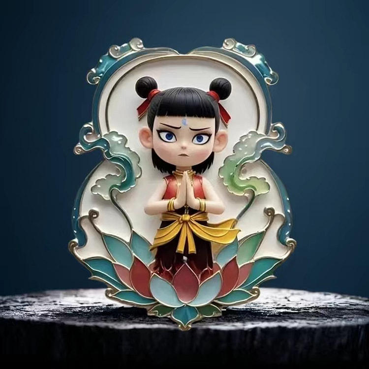 【莲花哪吒】金属磁吸冰箱贴 3D立体