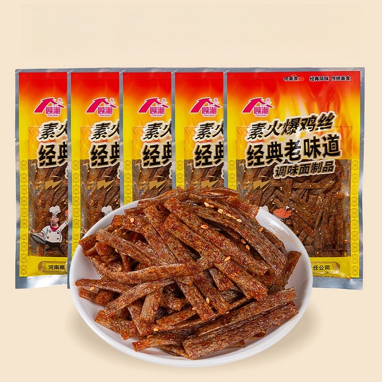 Gu Xiangsu Hot Shredded Chicken 86g*5 bags 430 g