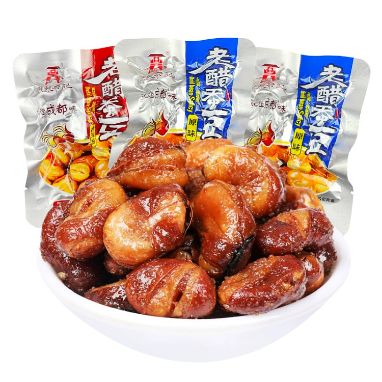 四川特产老醋蚕豆  香辣味+原味混合 约8小袋