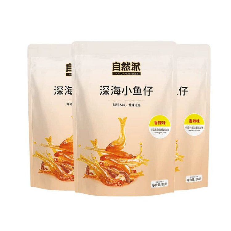 Natural deep-sea baby fish 88g x 3 packs, spicy fl 264 g
