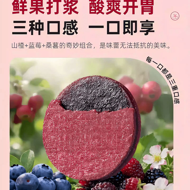 正宗蓝莓桑葚夹心山楂片干桑椹独立小包装252g 252 克