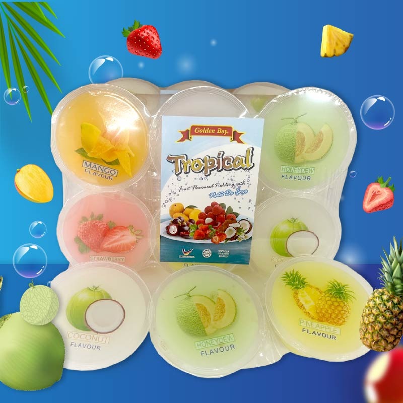 Tropical pudding *Nata De Coco *assorted flavour * 6 pcs/tray - Weee!