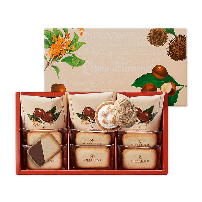 Antenor 秋季限定 栗子奶油什锦饼干 9个 1 份