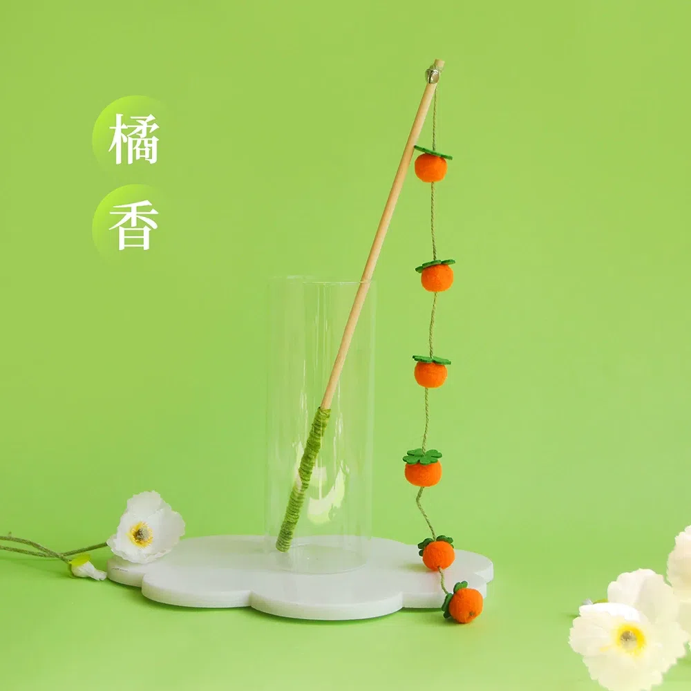 Bountiful Persimmon Cat Teaser (Persimmon fruits) 1 count