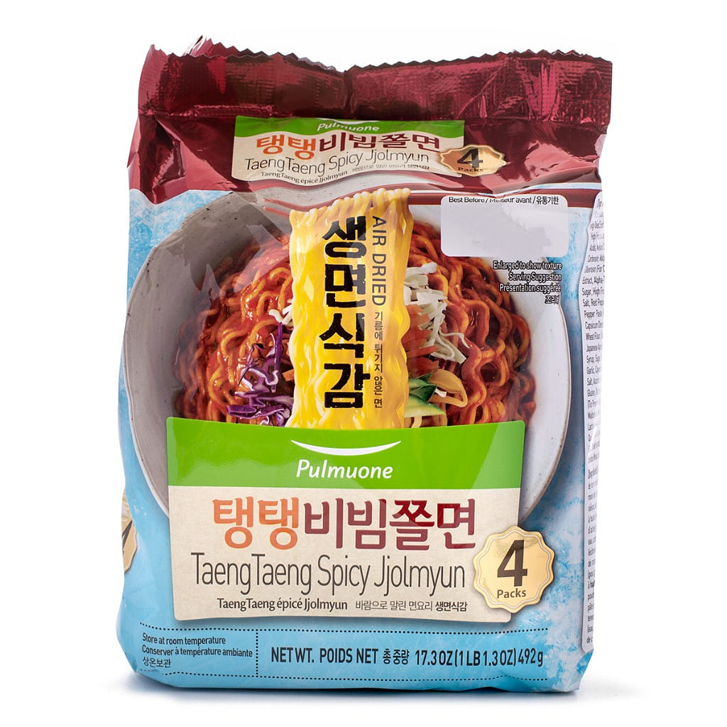 Pulmuone Taeng Taeng Spicy Jjolmyun 4pk 17.3 oz